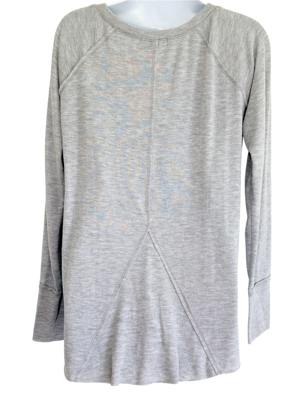 MICHAEL STARS Gray Long Sleeve Top Small Soft Stretch USA Made Pullover - Picture 3 of 10
